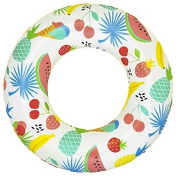 Круг надувной для плавания «Тропики», d=61 см, от 3-6 лет, цвета микс, 36014 Bestway